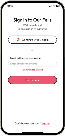 Sign In to Our Fells